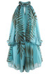 Tropical Chiffon Halterneck Playsuit