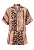 Reptile Oversize Blouse and Shorts Set
