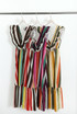 Striped Maxi Dress With Frilled Neckline
