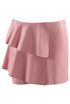 PU Pleated Mini Skirt