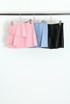 PU Pleated Mini Skirt