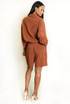 Blouse And Tailored Shorts Set