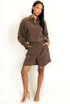 Blouse And Tailored Shorts Set