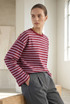 Stripes Long Sleeves Top