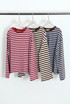 Stripes Long Sleeves Top