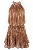 Printed Halter Skort Dress