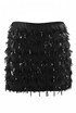 Sequin Tassel Low Rise Mini Skirt