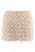 Sequin Tassel Low Rise Mini Skirt