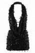 Sequin Cowl Neck Top And Mini Skirt Set