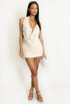 Sequin Cowl Neck Top And Mini Skirt Set