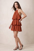 Tiered Halter Mini Dress