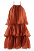 Tiered Halter Mini Dress