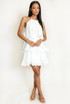 Tiered Halter Mini Dress