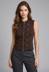 Drummer Boy Fine Knit Zip Up Top