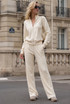Contrast Zipper and Trouser Co-Ord