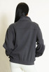 Striped Sleeve Pankou Closure Jacket