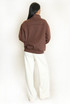 Striped Sleeve Pankou Closure Jacket