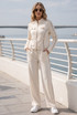 Mock Neck Zipper and Trouser Co-Ord