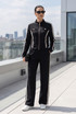 Full Zip Side Stripe Tracksuit With Button Detail 