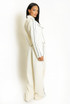 Full Zip Side Stripe Tracksuit With Button Detail 