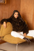 Soft Faux Fur Jacket With Collar