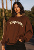 Expresso Embroidered Sweatshirt