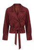 Faux Suede Biker Jacket