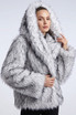 Shaggy Fur Hooded Coat