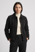 Faux Suede Collared Jacket