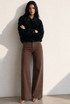 Faux Suede Collared Jacket