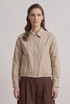 Dropped Shoulder Cropped Jacket
