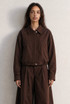 Dropped Shoulder Cropped Jacket