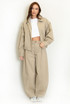 Dropped Shoulder Cropped Jacket