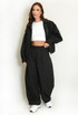 Dropped Shoulder Cropped Jacket