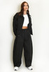Dropped Shoulder Cropped Jacket