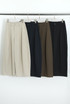 High Waist Pleated Wide Trouser