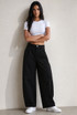 High Waist Pleated Wide Trouser