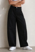High Waist Pleated Wide Trouser