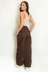 High Waist Pleated Wide Trouser
