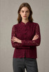Lace Long Sleeves Mandarin Blouse