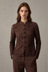 Lace Long Sleeves Mandarin Blouse