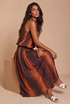 Brushstrokes Midi Skirt