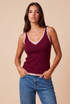 Contrast Soft Ribbed Tank Top