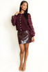 Lace Sleeves Fine Knit Top