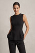 Fine Knit Peplum Top