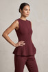 Fine Knit Peplum Top