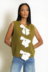 Bow-Detail Ribbed Knit Waistcoat
