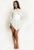 Mesh Corset Long Sleeves Blouse