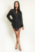Mesh Corset Long Sleeves Blouse