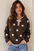 Polka Dot Pankou Closure Jumper